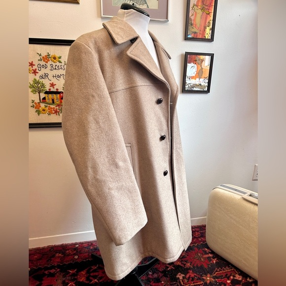 Vintage Sears The Men’s Store Wool Coat Classic 70s/80s Dress Overcoat - Picture 11 of 15
